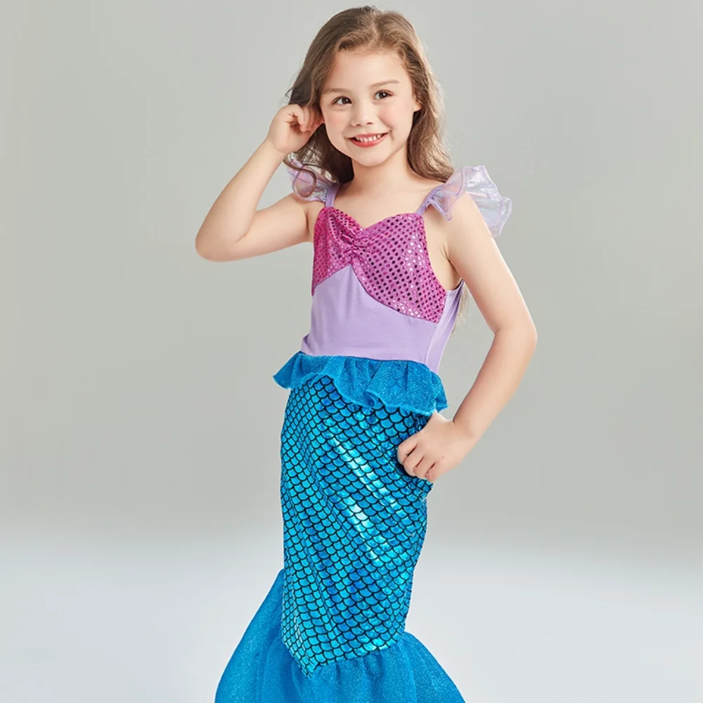 4T Mermaid Princess Dress Accessory Set Kids Halloween Costume Birthday Dress